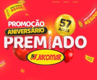 Para participar da Promoção Aniversário Premiado Jacomar, é necessário fazer compras nos Supermercados Jacomar no estado do Paraná.