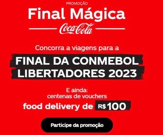 Imagine estar nas arquibancadas vibrantes, testemunhando a emocionante final da Copa Conmebol Libertadores, no Rio de Janeiro, com um amigo, desfrutando de comida deliciosa do iFood. Essa é a oportunidade que a Promoção Coca-Cola Final Mágica está oferecendo.