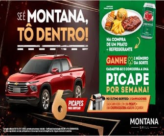 A nova campanha promocional da Montana Grill está agitando os amantes de um bom churrasco! Com a chance de ganhar uma picape novinha em folha, além de uma churrasqueira a gás Tramontina