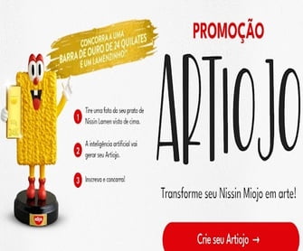 A promoção Artiojo Nissin Miojo é uma oportunidade emocionante para os amantes de Nissin Lamen! Válida em todo o Brasil até 21 de dezembro de 2023, essa promoção oferece a chance de ganhar prêmios sem precisar efetuar compras.