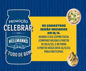 Prepare-se para uma experiência saborosa com a Promoção Hellmann’s 2023 Tudo de Bom! Ao comprar qualquer produto da Hellmann’s entre 08/11/2023 e 15/01/2024, você não só terá o prazer de desfrutar de produtos de qualidade, mas também estará concorrendo a prêmios irresistíveis.