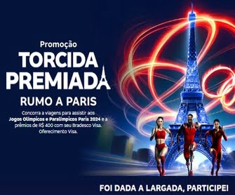 Mergulhe na atmosfera eletrizante dos Jogos Olímpicos e Paraolímpicos de Paris 2024 com a Promoção Visa Bradesco Torcida Premiada! Uma oportunidade única de transformar sua torcida em experiências incríveis e prêmios surpreendentes.