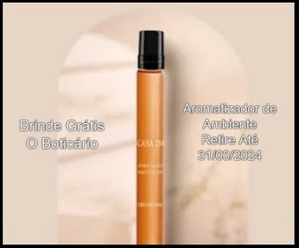 Participe agora da promoção exclusiva do Boticário e assegure seu brinde especial! O novo Aromatizador de Ambiente Spray Vanilla Sublime está disponível gratuitamente para os participantes. Com notas envolventes de Flor de Lavanda, Baunilha e Musk, o spray cria um ambiente acolhedor em sua casa. Garanta o seu cadastro no site oficial da promoção, escolha a loja mais próxima e agende a retirada do seu brinde. Não perca tempo, pois a promoção é válida apenas até 31/03/2024, ou enquanto durarem os estoques. Aproveite essa oportunidade de transformar seu ambiente com a fragrância irresistível do Vanilla Sublime!