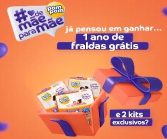 Mamães, a Promoção Pom Pom chegou para oferecer uma experiência única! Ao participar, você concorre a 1 ano de fraldas grátis e ainda recebe 2 kits exclusivos. Tudo isso sem a necessidade de efetuar qualquer compra. A Pom Pom valoriza a autenticidade e quer ouvir sua história real.