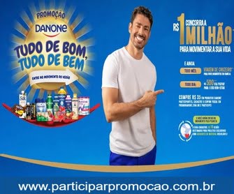 A promoção Danone 2024 é realmente imperdível para você ter a chance de ganhar prêmios de destaque. Compre produtos da marca, faça o seu cadastro e fique na torcida para ser um dos grandes felizardos que vão se dar bem.