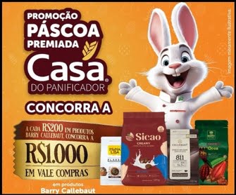 Dê as boas-vindas à Páscoa com a Promoção Páscoa Premiada Casa do Panificador 2024, onde cada compra é uma oportunidade de adoçar ainda mais essa época festiva.