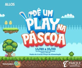 Não perca a oportunidade de participar da Promoção de Páscoa 2024 do Parque Shopping Belém e ganhar um cartão de R$100 para a Play Games!