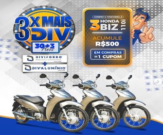 Prepare-se para uma promoção imperdível em São Luís, MA! A Diviforro está oferecendo aos moradores locais a chance de ganhar uma das três motos Honda Biz 0km na emocionante promoção 