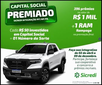 Descubra como contribuir para o capital social da Sicredi Sul MT e concorrer a prêmios incríveis com a Promoção Capital Social Premiado Sicredi. Não perca a oportunidade de ganhar um Ram Rampage e cartões pré-pagos Mastercard com até R$22 mil cada!