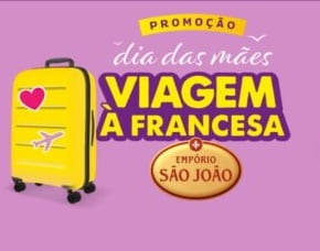 A Promoção Dia das Mães Viagem à Francesa da Empório São João oferece a chance de ganhar uma viagem inesquecível para Gramado, com acompanhante, passagens aéreas, hospedagem luxuosa e muito mais. Não perca essa oportunidade de presentear sua mãe com uma experiência única ou de se presentear com uma viagem dos sonhos!