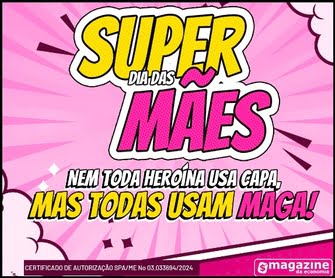 Participe da Promoção Super Dia das Mães MAGA com o Magazine da Economia e tenha a chance de presentear sua mãe com prêmios especiais! Siga os passos simples no Instagram e concorra a vale-compras e vouchers para o Eliá Spa. Não perca esta oportunidade de tornar o Dia das Mães inesquecível!