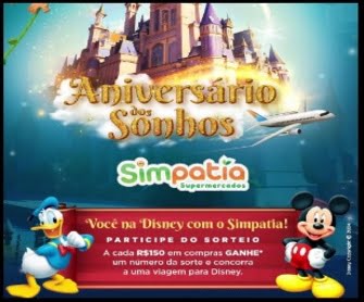 Ganhe uma viagem para a Disney na Promoção Simpatia Supermercados 2024! Saiba como participar e concorrer a esse incrível prêmio