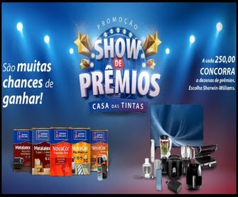 Participe da Promoção Casa das Tintas 2024 Show de Prêmios e concorra a prêmios incríveis! Renove sua casa com produtos da linha Sherwin-Williams e ganhe a chance de levar para casa uma Smart TV Samsung 50″ 4K, entre outros prêmios. Saiba como participar e aumente suas chances de ganhar!