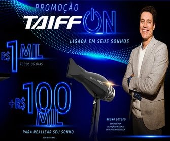 A Taiff, líder em inovação no mercado da beleza, está promovendo uma campanha imperdível para os profissionais da área. Com a Promoção Taiff ON: Ligada em seus Sonhos, você tem a chance de ganhar prêmios diários de R$1.000,00 em créditos no PicPay e um prêmio final extraordinário de R$100.000,00! Essa é uma oportunidade única para transformar seus sonhos em realidade.