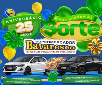 Celebre em grande estilo o 25º aniversário do Supermercados Bavaresco com a Promoção Aniversário 2024 Bavaresco 25 Anos! Participe e concorra a dois Chevrolet Onix zero quilômetro. Saiba como entrar nessa festa e ter a chance de ganhar um desses incríveis prêmios.