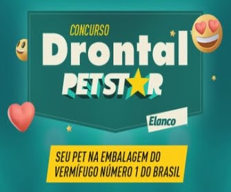 Participe da Promoção Elanco 2024 Drontal Pet Star e dê ao seu pet a chance de brilhar como nunca antes! Inscreva-o para concorrer a ser a estrela das embalagens do vermífugo Drontal. Poste uma foto criativa no Instagram e responda à pergunta fornecida. Não perca essa oportunidade única de celebrar o amor pelos seus animais de estimação!