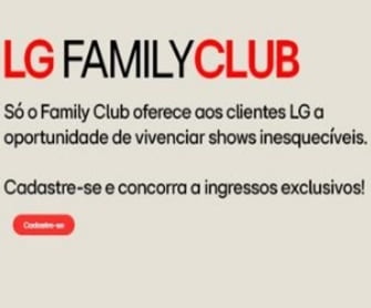 A Promoção LG Family Club de Benefícios 2024 está oferecendo oportunidades incríveis para quem ama eventos e quer aproveitar experiências exclusivas. Nesta campanha, os participantes podem concorrer a ingressos para shows no Camarote Especial Mix FM e visitas à Casa Cor. O período da promoção é de 28 de maio a 29 de julho de 2024, e para participar, basta se cadastrar no site oficial, preencher um formulário com seus dados, responder a uma pergunta sobre o clube de benefícios da LG e escolher o show desejado.