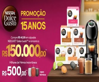 Para celebrar seus 15 anos, a Nescafé Dolce Gusto está lançando uma promoção imperdível com milhares de prêmios instantâneos e um prêmio final de R$150 mil em barras de ouro. Esta é a chance perfeita para os fãs da marca comemorarem em grande estilo e ganharem prêmios incríveis. Neste texto, você vai descobrir todos os detalhes sobre como participar, cadastrar-se e os prêmios oferecidos.