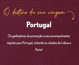 Prepare-se para uma viagem inesquecível! A Grand Cru, referência em vinhos de alta qualidade, lançou a promoção Embarque Rumo a Novos Sabores, que levará você e um acompanhante a Portugal para explorar as belezas e sabores desse país fascinante. Para participar, basta comprar produtos Grand Cru no valor mínimo de R$500 entre 3 de junho e 31 de agosto de 2024 e cadastrar a nota fiscal no site da promoção até 6 de setembro de 2024. Você terá a chance de ganhar uma das cinco viagens exclusivas que incluem passagens aéreas, hospedagem em hotéis 4 estrelas, estadia em um hotel vinícola, ajuda de custo diária, passeios turísticos e seguro viagem. Não perca a oportunidade de vivenciar uma aventura gastronômica e cultural em um dos destinos mais encantadores da Europa. Participe e descubra os novos sabores com a Grand Cru!