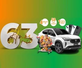 Celebre conosco o aniversário dos Supermercados Fonseca! Não perca a chance de participar da Promoção Aniversário Fonseca Supermercados 2024 e concorrer a prêmios incríveis. Desde vales-compras generosos até gadgets de última geração e até mesmo um carro novinho em folha, há algo para todos os gostos! Cadastre-se agora e garanta sua chance de ganhar!