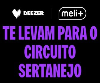 Prepare-se para uma experiência única no universo sertanejo com a promoção que está movimentando os fãs da música country no Brasil. A parceria entre Meli+ do Mercado Livre e Deezer Premium está oferecendo a chance de ganhar ingressos para três dos maiores eventos do Circuito Sertanejo: Festa do Peão de Barretos, Jaguariúna Rodeo Festival e Caldas Country Festival. Descubra como participar e concorra a ingressos para camarotes exclusivos, com hospedagem e transporte inclusos para você e um acompanhante!