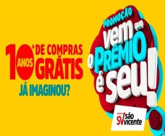 Imagem promocional dos Supermercados São Vicente, destacando a promoção 