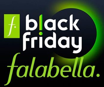 Imagem ilustrativa da promoção Black Friday Falabella 2024, mostrando uma variedade de produtos em oferta, como eletrônicos, roupas e itens para o lar, com destaque para os descontos imperdíveis.