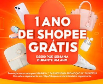 Imagem promocional da Shopee para a Black Friday, destacando a campanha 