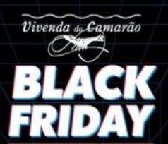 Imagem promocional do Combo Black Friday da Vivenda do Camarão, mostrando o prato Strogonoff de Camarão acompanhado de bolinho de bacalhau, com destaque para o preço promocional de R$ 5,90.