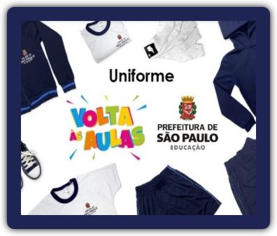 Imagem ilustrativa do uniforme escolar 2025, disponível gratuitamente para alunos da rede pública de São Paulo, através de um aplicativo da Prefeitura.