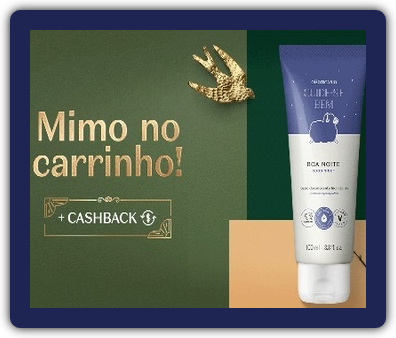 Imagem de destaque da promoção de Natal do O Boticário, mostrando a Loção Desodorante Hidratante Cuide-se Bem Boa Noite 100ml, com fundo festivo e elementos natalinos, indicando o brinde exclusivo da campanha para compras acima de R$149.