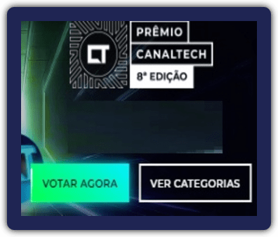 Imagem promocional da 8ª Edição da Promoção Canaltech, destacando a chance de ganhar R$ 5.000 em créditos MagaluPay. A imagem exibe detalhes do sorteio e as etapas para participar, com destaque para as categorias de produtos e a inscrição no site oficial.