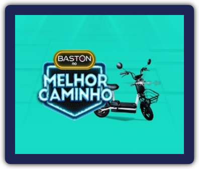 Imagem que ilustra a Promoção Baston Above no Melhor Caminho, destacando a scooter elétrica como prêmio e as marcas participantes (Above, Proinset, Super Dom) em lojas Thalia Perfumaria.