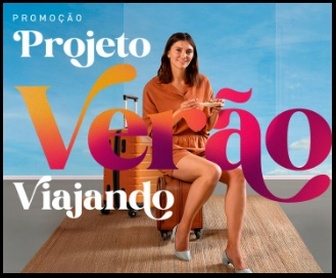 Imagem destacando o prêmio da promoção Verão Divina Terra 2025, onde o participante tem a chance de ganhar um vale-viagem de R$20.000, com destinos como Miami, Nova York e Lisboa.