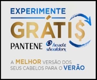 Imagem promocional da Promoção Experimente Grátis P&G, destacando as marcas Pantene e Head & Shoulders com a oferta de cashback de até R$30. A imagem ilustra a ideia de reembolso ao comprar produtos dessas marcas, com destaque para o valor do cashback.