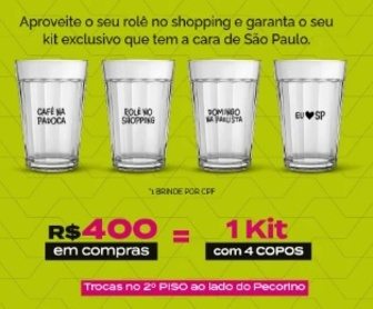 Imagem promocional do Shopping Cidade São Paulo destacando a campanha 