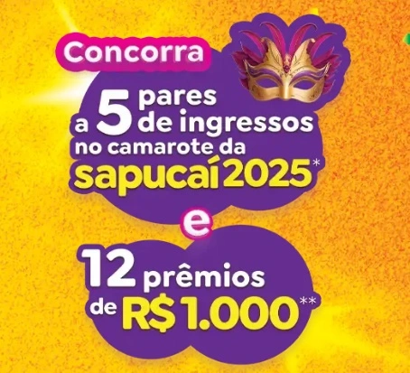 Prêmios Dafruta 2025 Nova Promoção Ingressos Carnaval Sapucaí