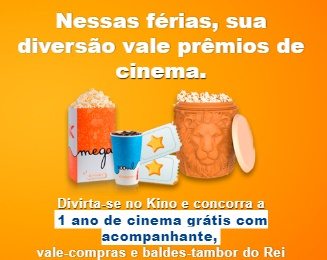 Prêmios Promoção Férias Kinoplex 2025