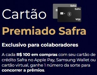 Imagem promocional do Banco Safra para a promoção 