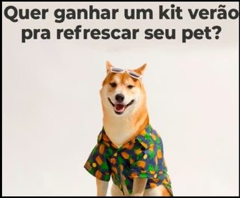 Imagem de divulgação da Promoção Cobasi Seguidor Premiado Kit Verão 2025, mostrando um kit de verão para pets com produtos como tapete gelado, brinquedos e petiscos, acompanhados do logo da Cobasi e informações sobre como participar da promoção no Instagram.