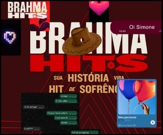 Imagem promocional da Brahma Hits 2025, destacando a chance de ganhar ingressos para o show de Simone Mendes e prêmios exclusivos ao participar da promoção. A imagem exibe um fundo vibrante com elementos visuais relacionados ao tema musical e de sofrência, criando uma atmosfera animada e convidativa para os participantes.