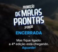 Imagem promocional da campanha “Malas Prontas com Marcus James – 4ª Edição 2025”, com destaque para vinhos Marcus James, prêmios como vales-compras e vouchers de viagem, e chamada para cadastro no site oficial.