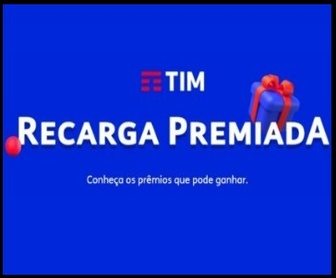 Banner colorido da Promoção Recarga Premiada III TIM com destaque para os prêmios em vouchers e cartões de R$10 mil.