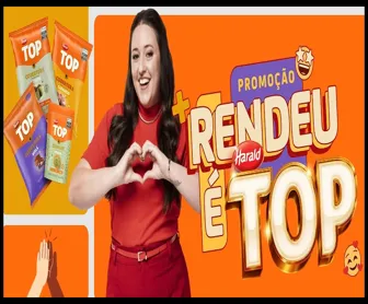 Promoção Rendeu é TOP Harald 2025 com Tábata Romero e produtos da linha TOP