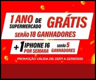 Arte oficial da promoção de aniversário de 53 anos do Hirota Supermercados destacando sorteio de iPhone 16 e vales-compras para clientes em São Paulo.