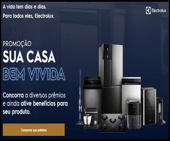 Eletrodomésticos da promoção Electrolux Cuida 2025: Sua Casa Bem Vivida