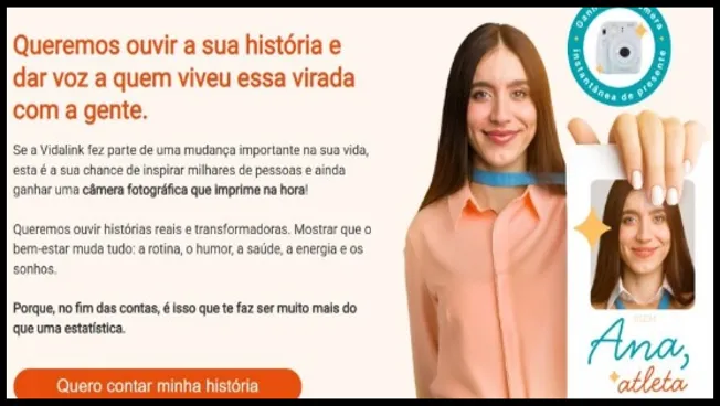 A campanha cultural “Eu sou mais que um número” da Vidalink incentiva beneficiários a contarem histórias de transformação pessoal, com chance de ganhar uma câmera Instax Fujifilm.