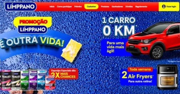 Compre produtos Limppano participantes, cadastre seu cupom fiscal no site oficial e garanta seu número da sorte para concorrer a 27 prêmios, entre eles 26 Air Fryers semanais e um carro 0km no sorteio final. A promoção é válida para maiores de 18 anos, residentes no Brasil, e vai até 09/11/2025. Não perca essa chance de transformar sua vida com a Limppano!