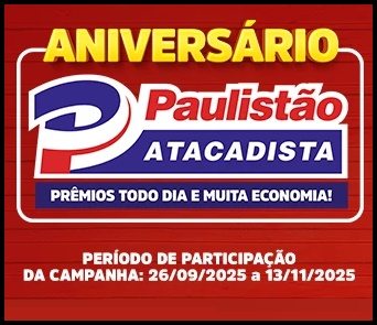 Compre R$150 no Paulistão e concorra na hora a vales de R$100 + uma S-10 0km! 🚗💰Promoção válida em todo o estado de SP até 13/11/2025. Participe e multiplique suas chances com o NOSSO CARTÃO!