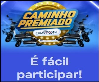 Promoção Caminho Premiado Baston e Jacomar 2025 com chance de ganhar scooters elétricas ao comprar produtos Baston nas lojas Jacomar até 19/12/2025